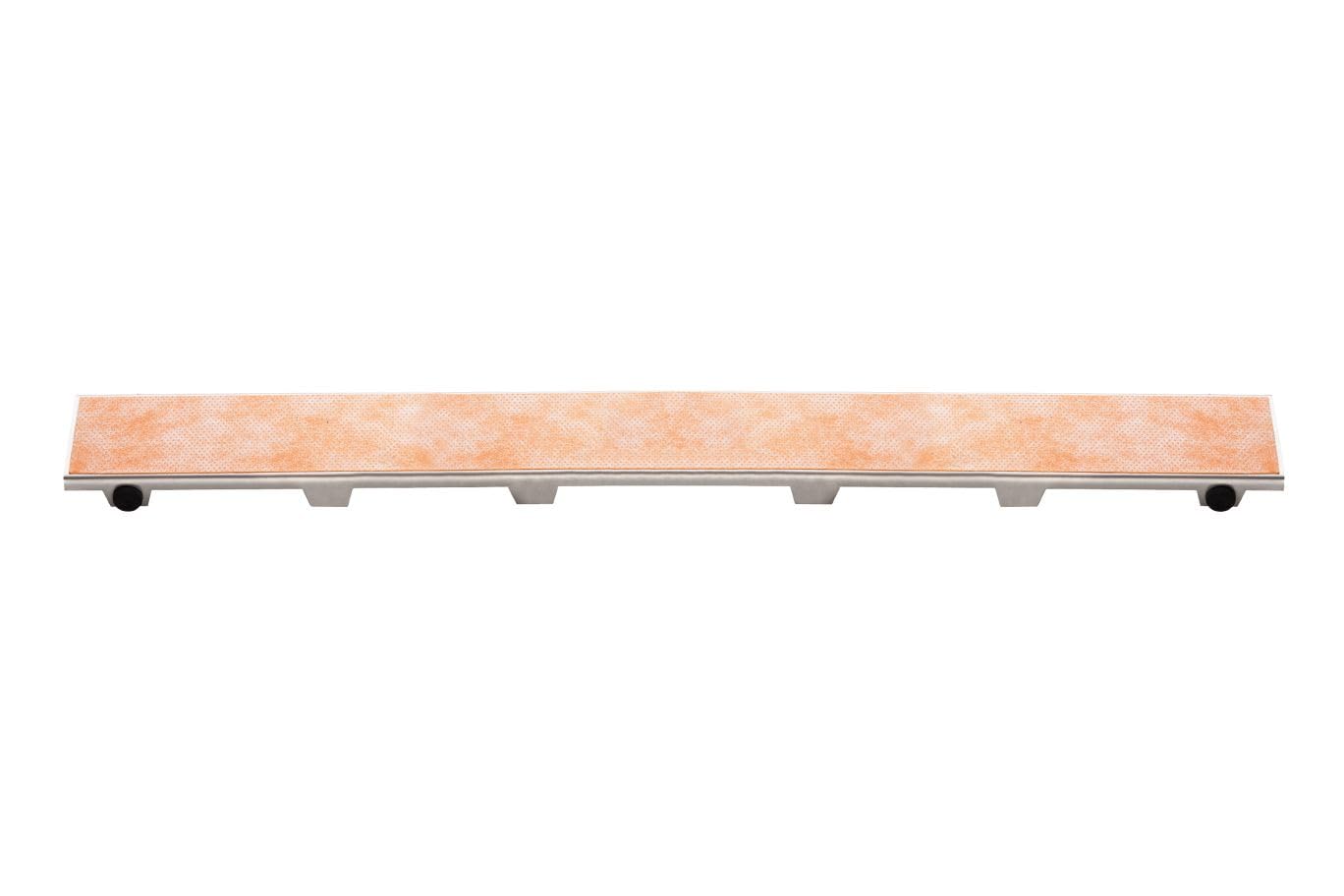 Schluter Kerdi-Line Frameless Grate Assembly for Ceramic & Stone Tiles - Use with Center Outlet Channel Body - Tile Design, 64" Length - KL1DRE160