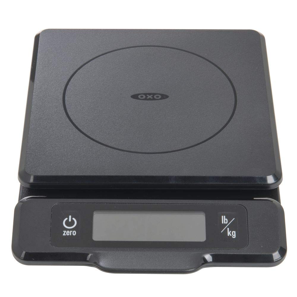 OXO Good Grips 5-lb Kitchen Scale with Pull-Out Display, Black