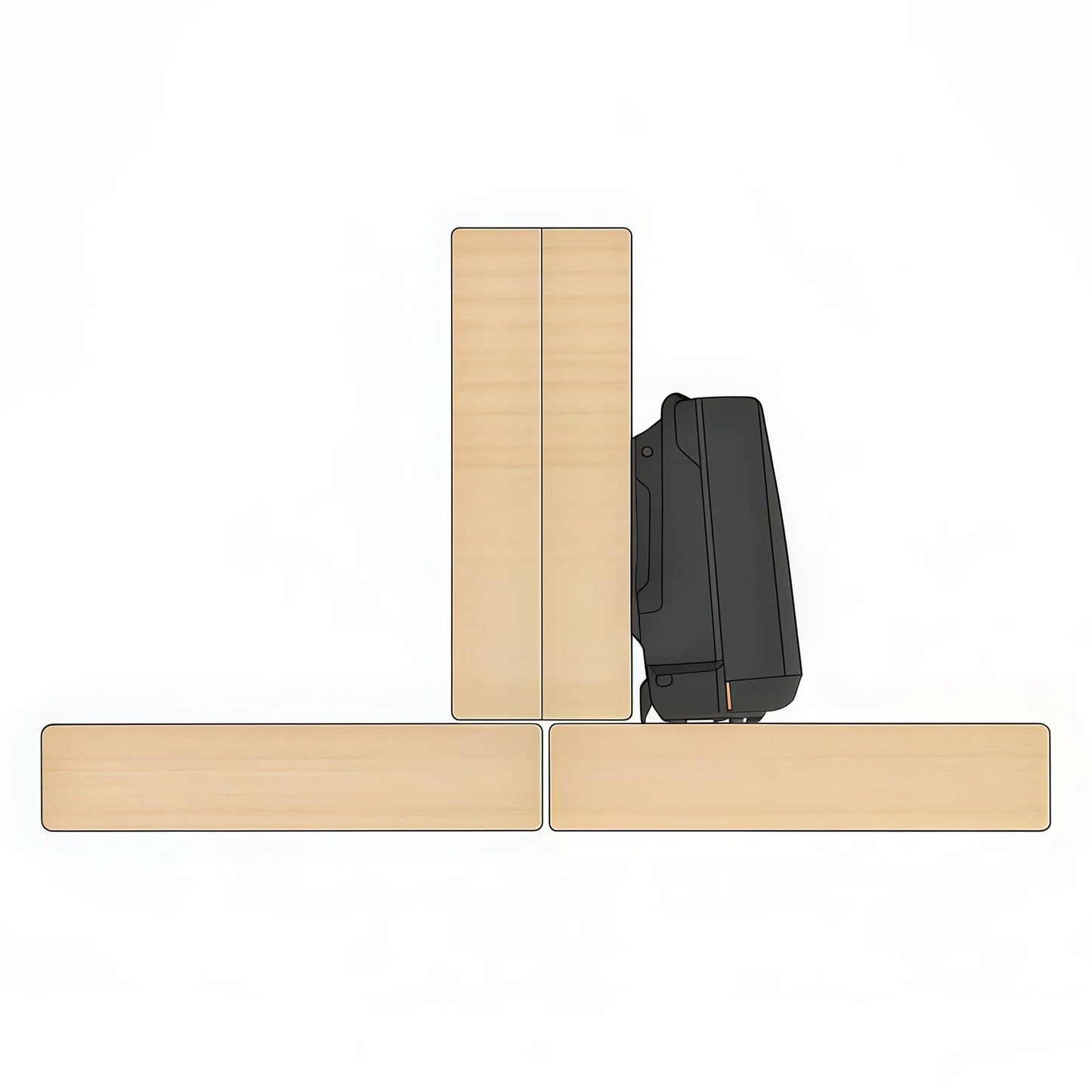Blum 2-Pack Clip Top BLUMOTION Soft Close Hinges, 110 Degree Full Overlay Cabinet Hinges, with Clip Mounting Plates – Easy Installation for Frameless Cabinets