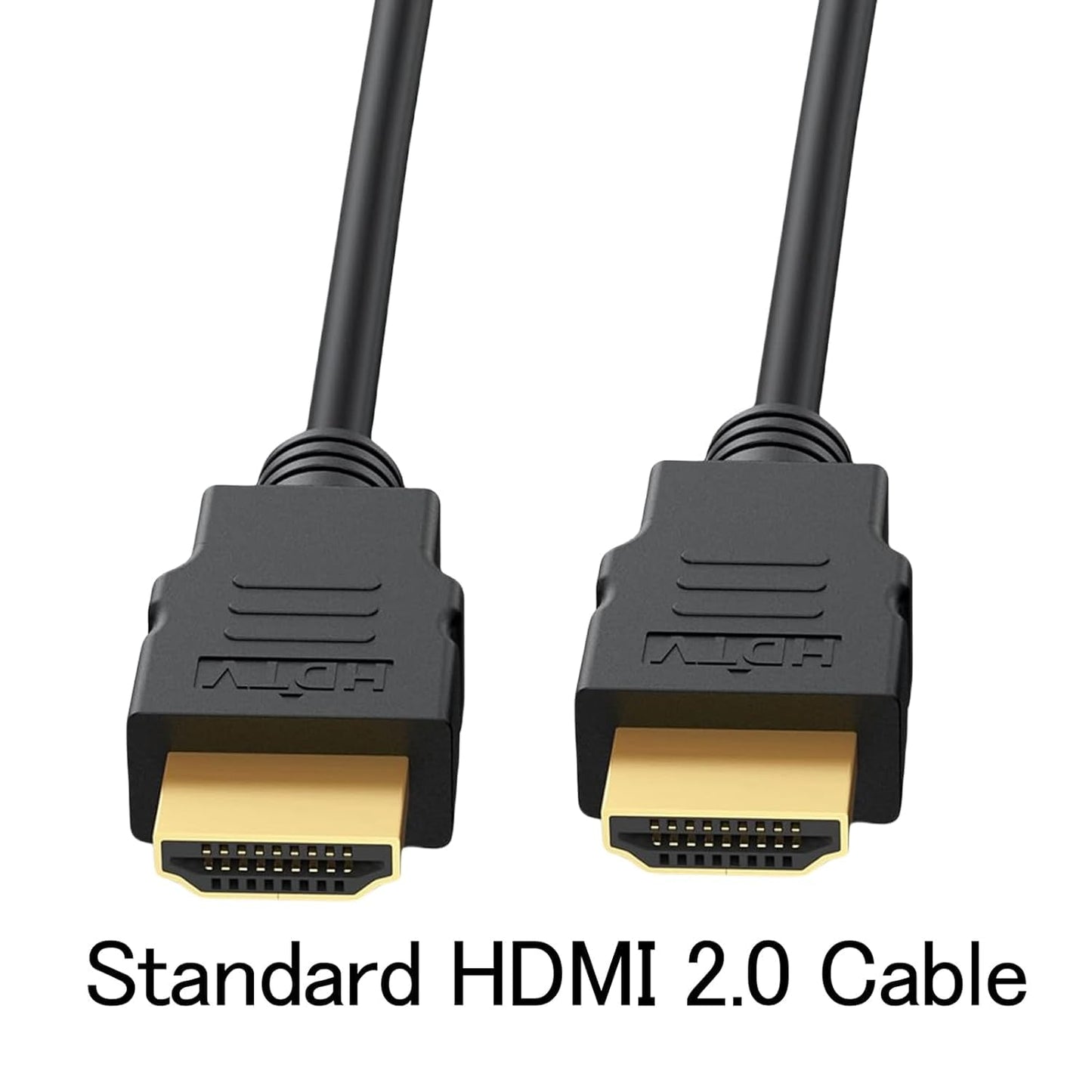 Vorothin 4K 2 2-Pack, 2FT 4K@60Hz, 2.2, 3D, CL3 PS5, PS4, HDMI Cable FT Short HDMI Patch Jumper Cord Shielded HDMI