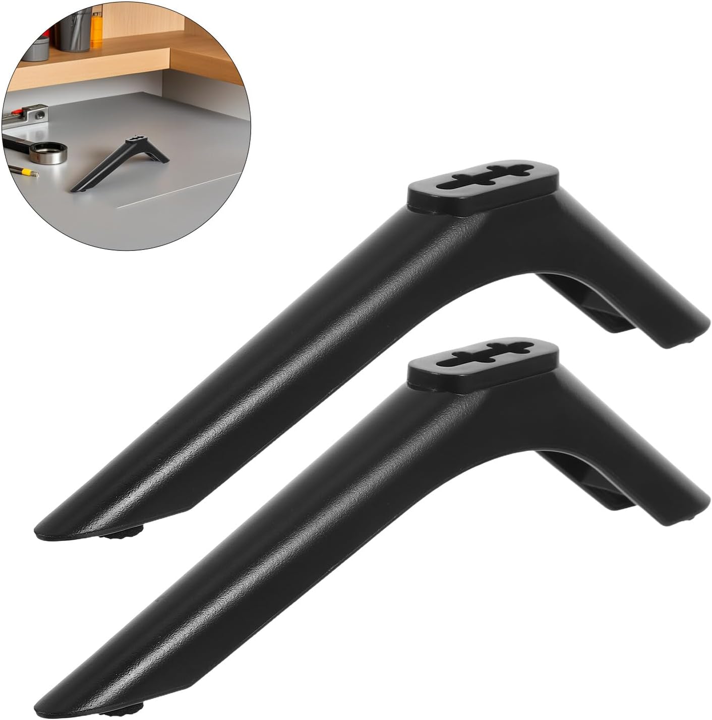 DOITOOL 32-43 Inch Tv Stand Base and Legs Replacement for LCD LED Tvs with Screws, Heavy Duty Tabletop Support Bracket