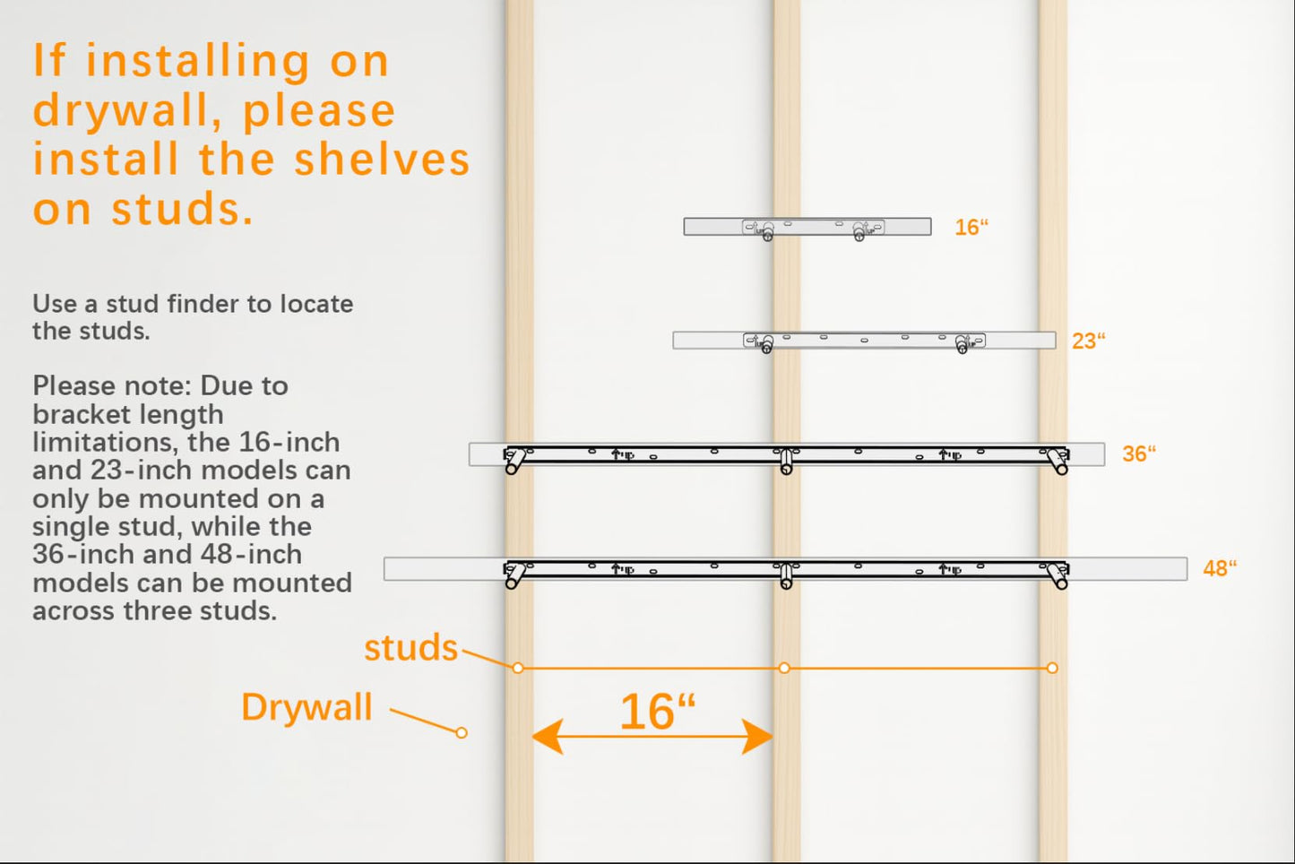 BAYKA White Floating Shelves for Wall, Set of 3, Rustic Wood Wall Shelves with Metal Brackets for Bathroom, Bedroom, Kitchen, or Living Room Decor Organization, Sturdy Storage with 22lb Capacity