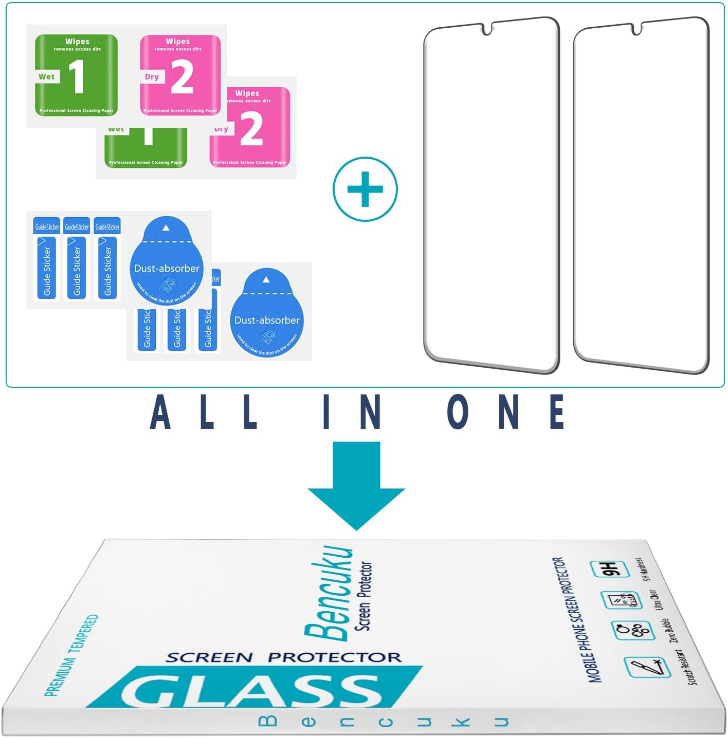 (2 Pack) A16 5G Designed for Samsung Galaxy Tempered Glass Screen Protector, Anti Scratch, Bubble Free
