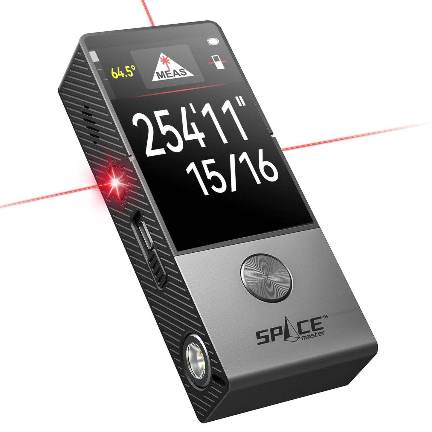 Laser Measuring Tool with Visual Aligning Indicator, MiLESEEY 330Ft Professional Measurement Tool with IPS Touchscreen,P2P, Live Angle Display, APP Sync Laser Tape Measure
