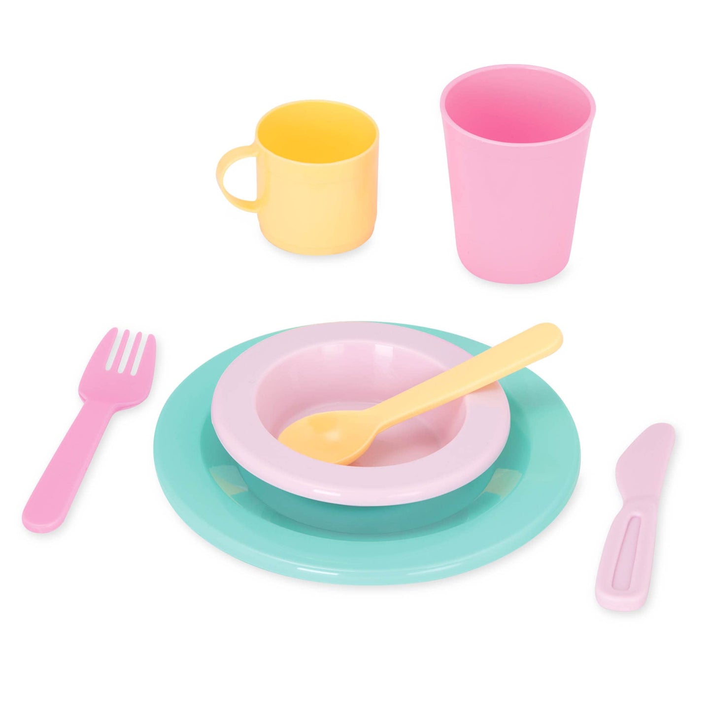 Battat – Play Circle – Dish Set – Plates, Cups, and Tea Party Toys – Kitchen Toys for Toddlers – Pretend Play – 3+ Years(34 Pieces)
