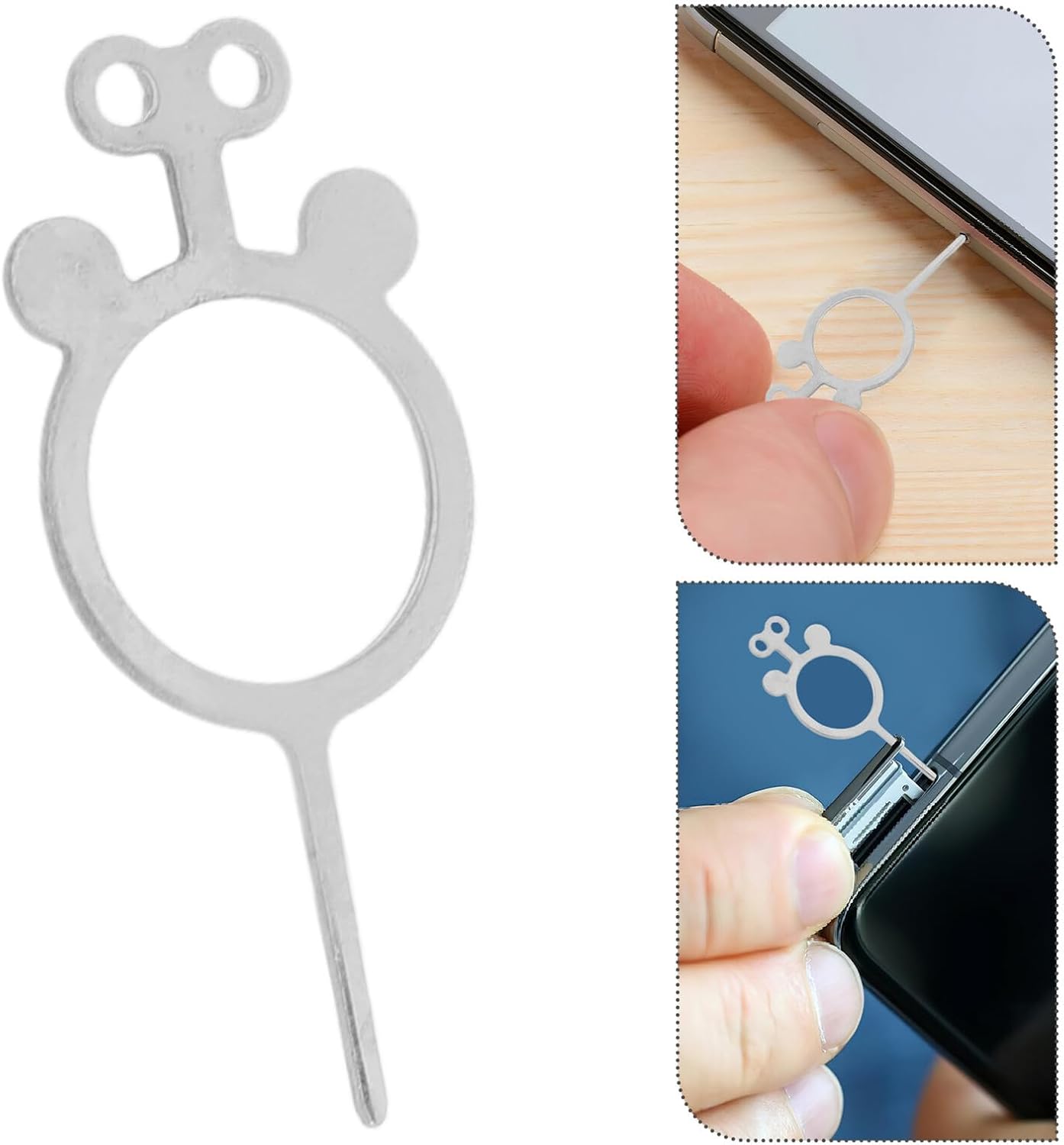 400pcs Set Sim Card Ejector Pin Removal Tool for Mobile Phones and Tablets Metal Sim Tray Extractor Pins Compatible