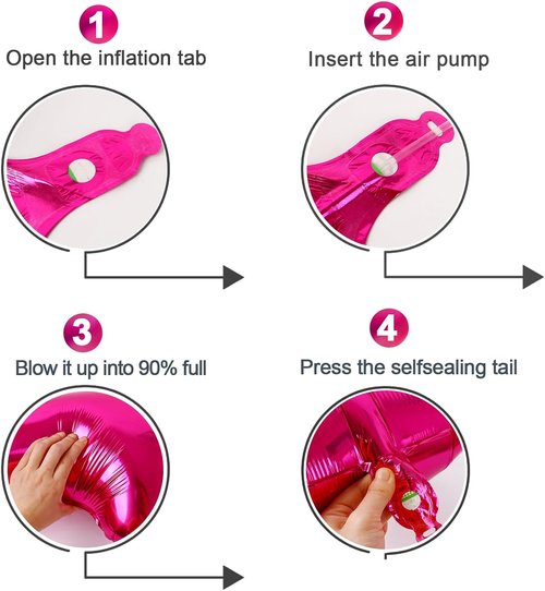 Hot Pink Number 14 Balloons - 40 Inch 14th Birthday Decorations for Girls' Parties