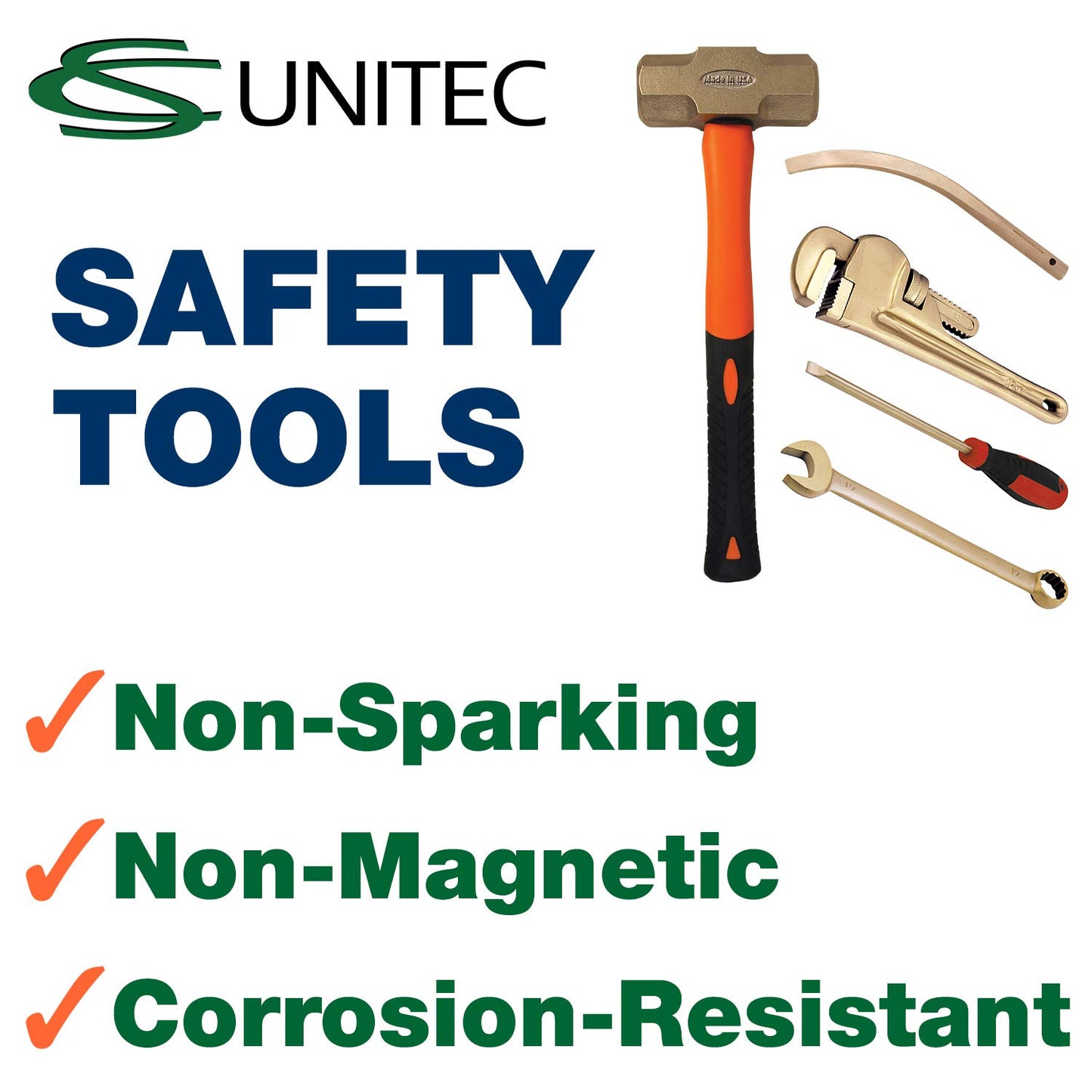 CS Unitec | 2 Lb Spark Resistant Club Hammer with No-Slip Nupla Handle