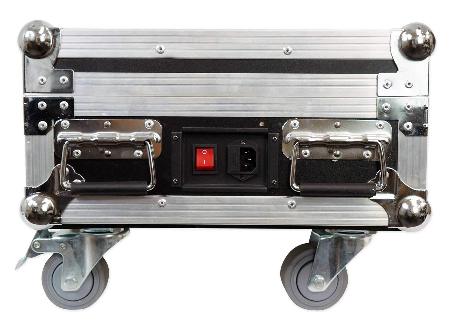 Rockville Best Pack 50 (8) Black 24W Battery Wash Lights, Wireless DMX, RGBWA+UV, Charging Case, Long-Lasting Battery, Remote Control, for DJs and Event Lighting