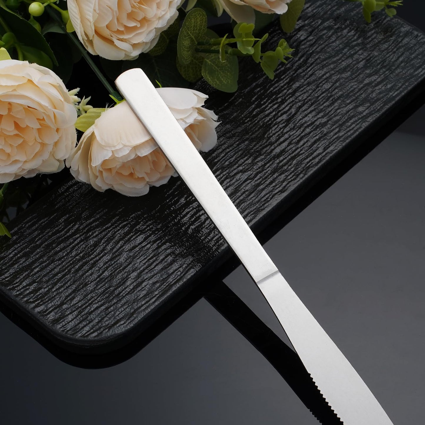 Hansmart 36 PCS Dinner Knifes Set - Windsor Stainless Steel Table Knives 8.7 Inch with Dishwasher Safe Butter Knives,Metal Butter Knofe,Dinner Knife Silverware for Home,Kitchen or Restaurant