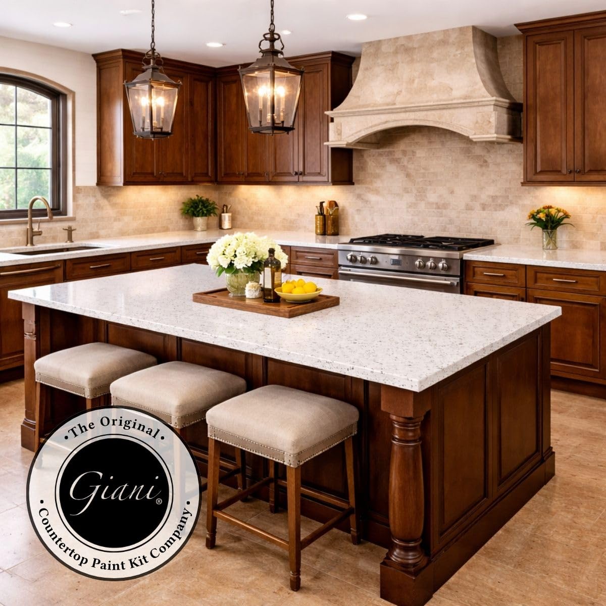 Giani Granite Countertop Paint Kit 2.0-100% Acrylic (White Diamond)