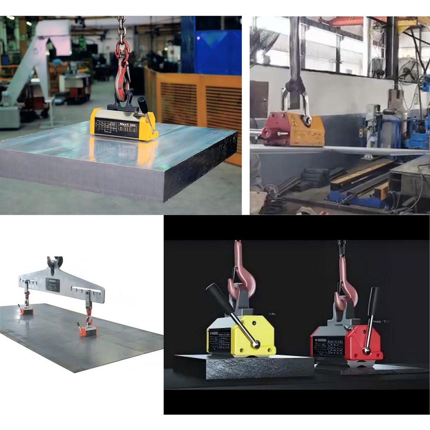 AplysiaTech Lift Magnets Upgraded Version 3.0 Safety Factor,660 lbs/300kg Pulling & Lifting Capacity,Heavy Duty Magnetic Lifter with Release,Permanent Lift Magnets for Plate Steel, Board, Round Bar