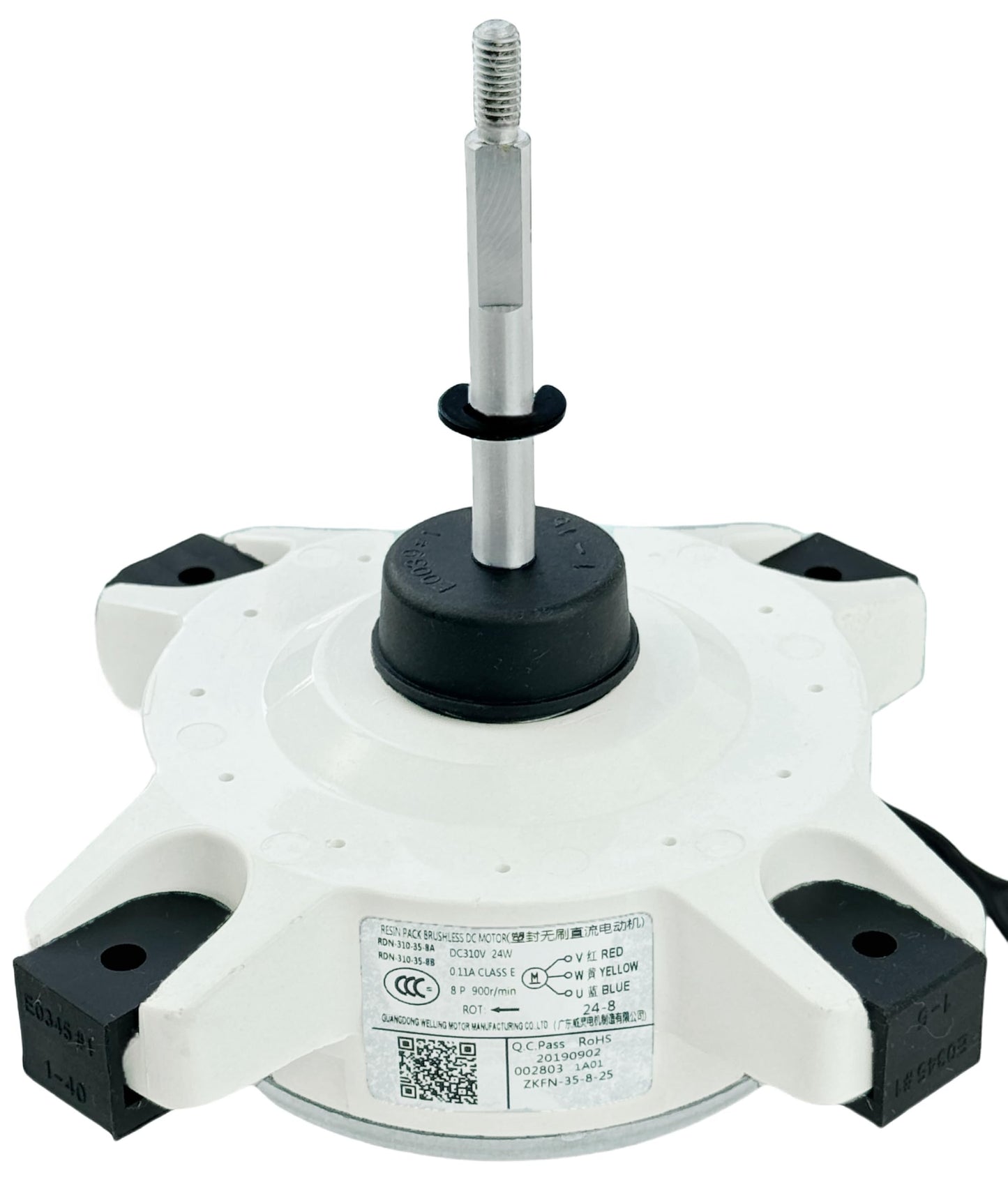 RDN-310-35-8A/B Air Conditioner Fan Motor Brushless DC Motor DC310V 24W 0.11A 900r/min Compatible for AUX Air Conditioner,External Fan Motor Replacement