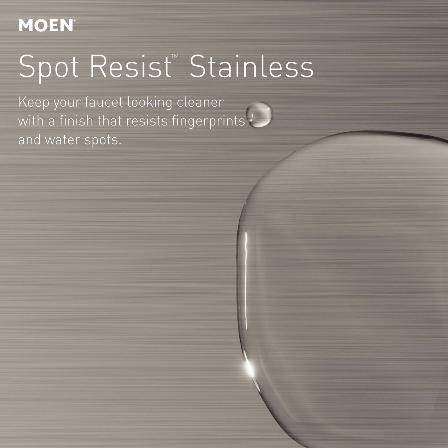 Moen Wetherly Spot Resist Stainless High-Arc Kitchen Faucet with Side Spray, 87999SRS