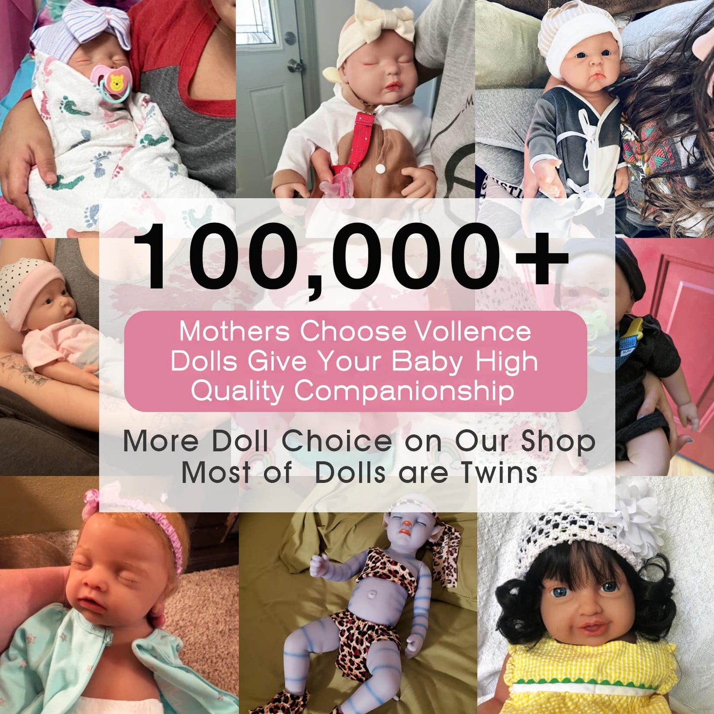 Vollence 16 inch Reborn Baby Doll Girl Silicone Doll Realistic Newborn Baby Dolls with Feeding Accessories & Gift Box for Kids - Girl