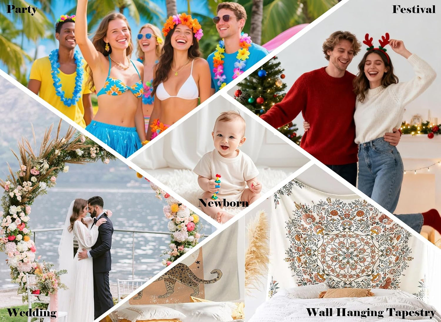 LidyMini 10x7ft Fabric Venice Grand Canal Night Backdrop Historic Palaces Gondolas Light Trails Photography Background