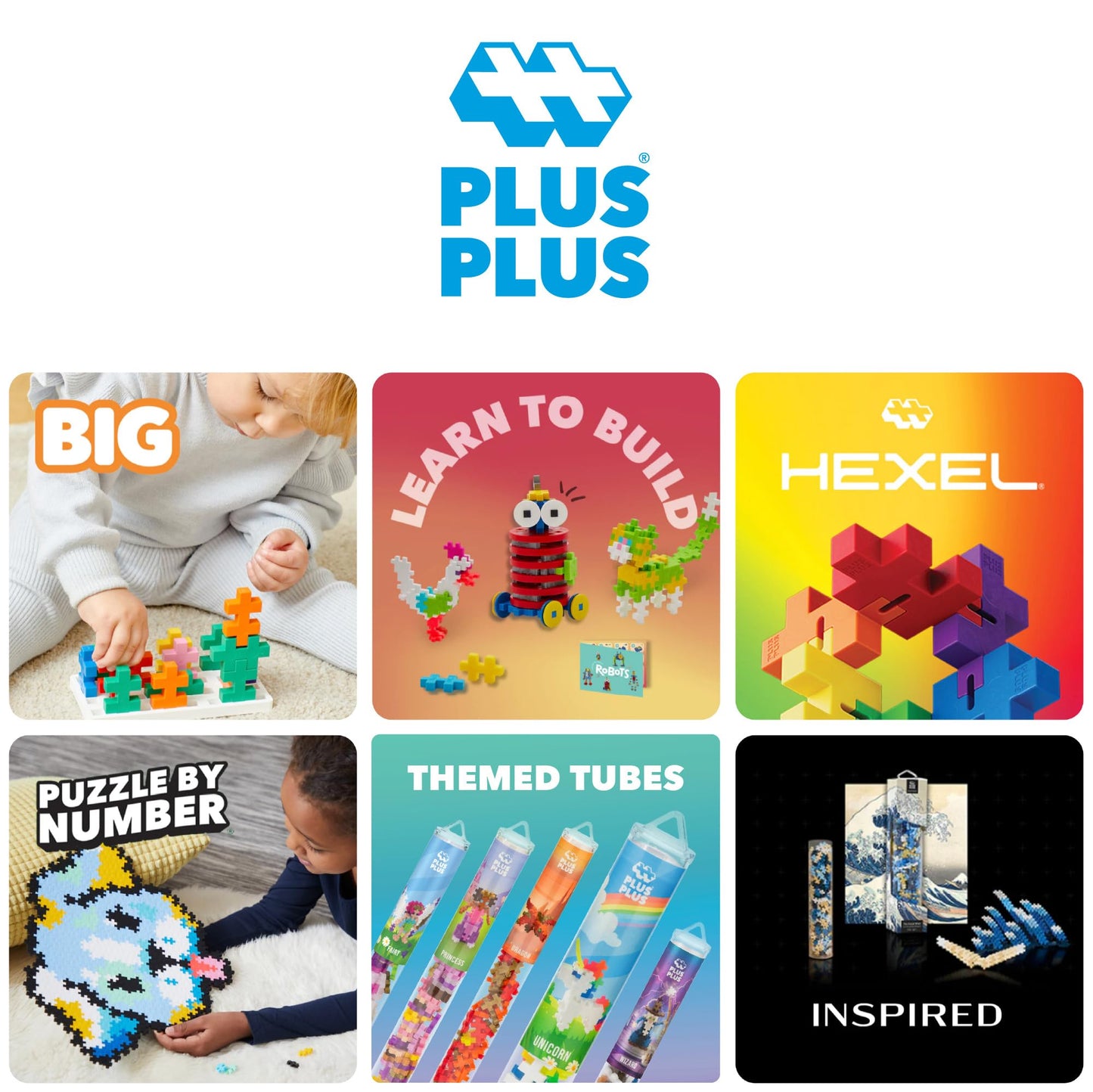 PLUS PLUS 240 Piece Spooky Mix Tube - Mini Interlocking Building Blocks Set, Stem Toys for Kids - Sensory Bin Fillers/Math Manipulatives Classroom Must Haves Gifts for Boys & Girls