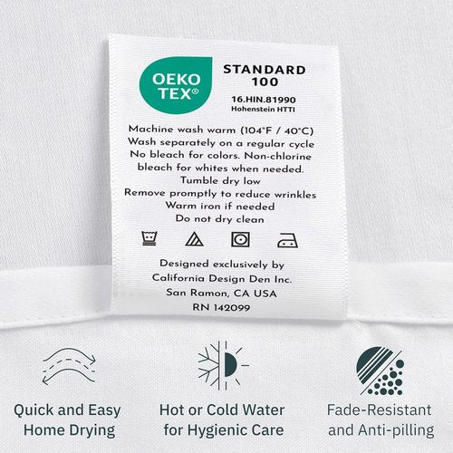 California Design Den Full Size Bed Sheets Set - 400 Thread Count 100% Cotton, Deep Pocket - Paisley Blue