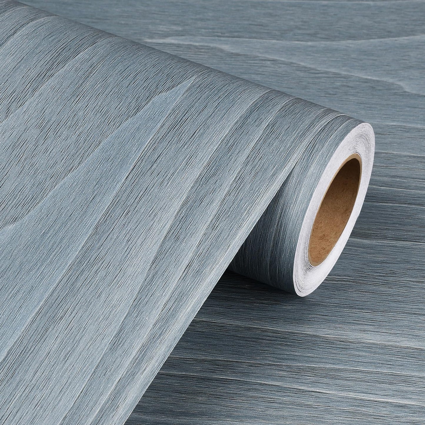 Livelynine Light Blue Wood Wallpaper Peel and Stick Wood Grain Contact Paper for Countertops Cabinets Desk Cover Kitchen Countertop Vinyl Wrap Waterproof Adhesive Cabinet Wall Paper Liner 15.8x78.8