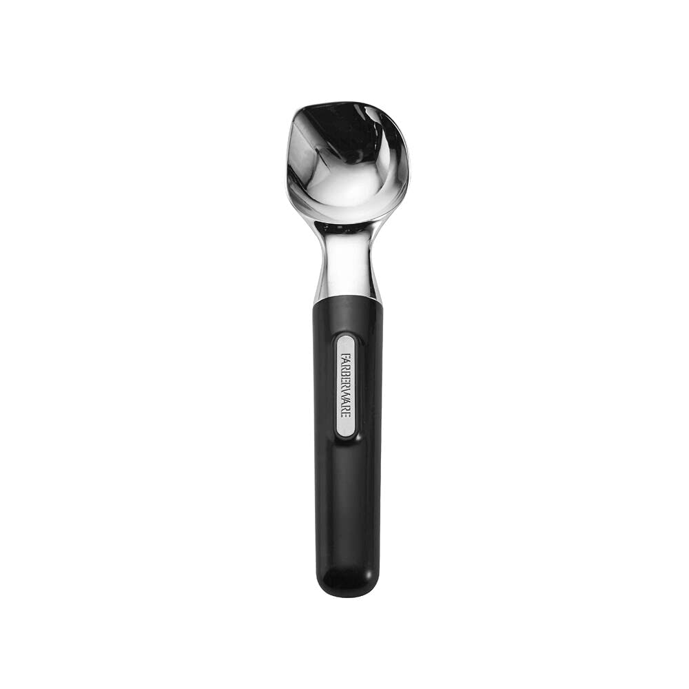 Farberware Professional Ice Cream Scoop, Comfortable Handle, Heavy Duty, Professional Grade Scooper, Get Perfect Shape Scoops, Great for Spooning Frozen Hard Gelato and Sorbet, Cookie Dough, Melon