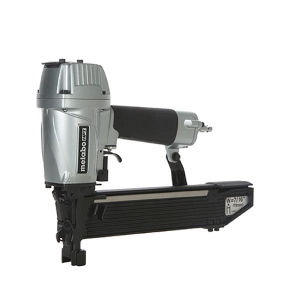 Metabo HPT 7/16" Standard Crown Stapler, Pro-Preferred Pneumatic Power Nailers, Construction Tool for Roof Decking & Subfloor Install, 16 Gauge Power Stapler, 1" to 2" Crown Staples, N5008AC2