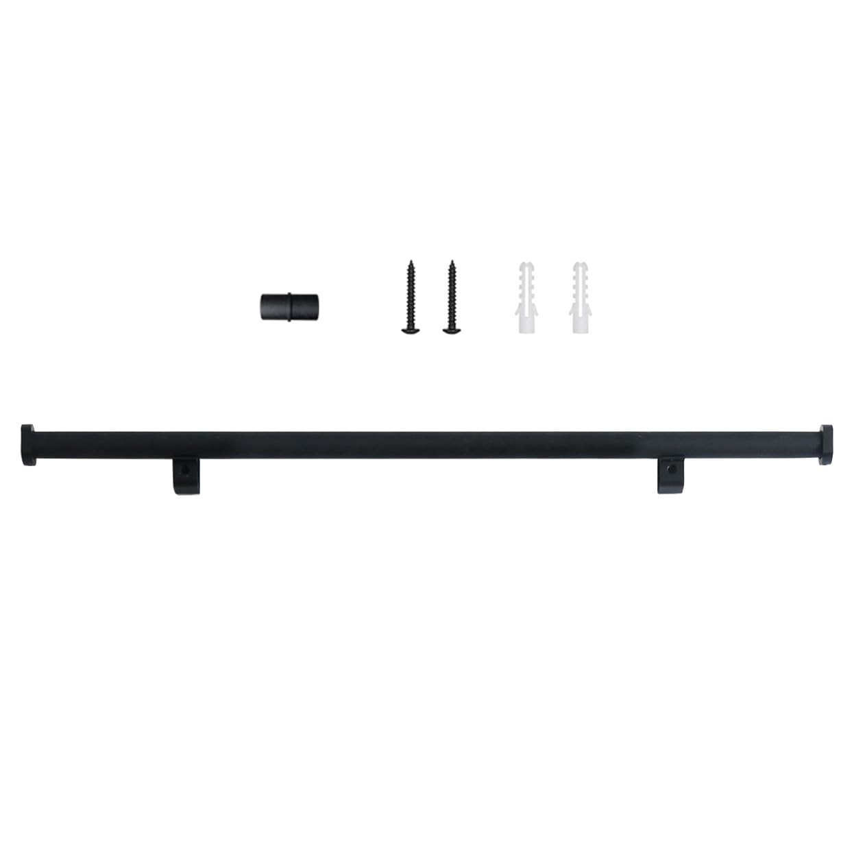 87" Sliding Library Ladder, Black +8FT Rolling Track Kit