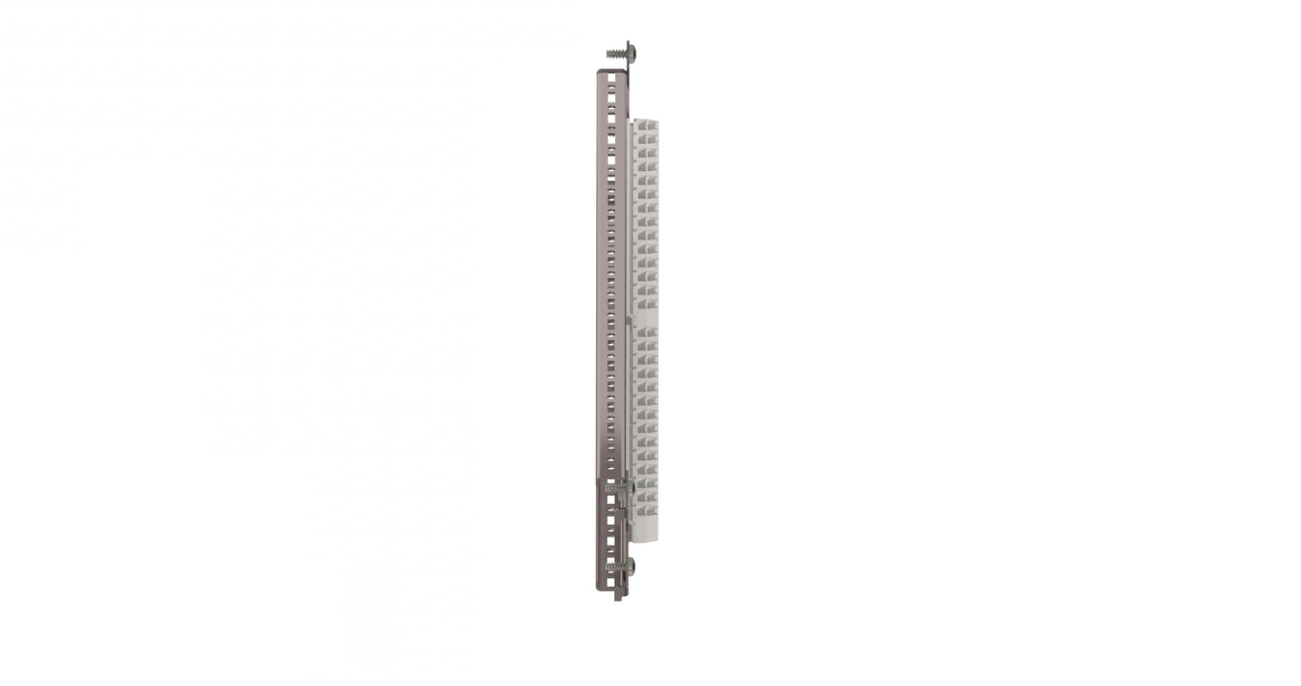 Rittal 8612.160, Punched Rails, Mounting Flange, 2.87" x 0.67", Outer Mounting, Carbon Steel, 21.3" Long, Pack of 4