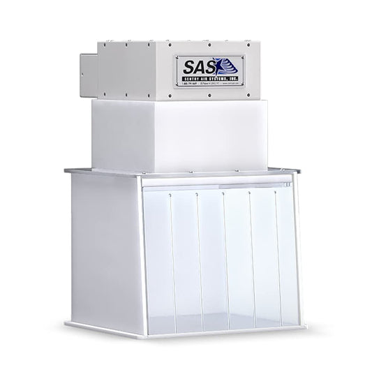 12” Mini Portable Clean Room – Laminar Flow Hood for medical and laboratory uses. Positive-pressure workspace meets ISO Class 5 Clean Room Standards, Supplies Filtered Air to Workspace