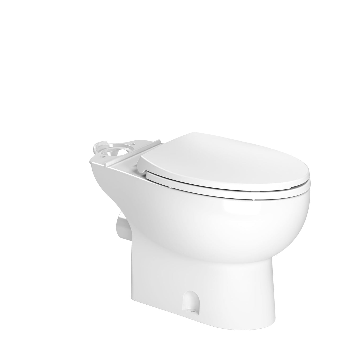 SANIFLO Saniplus + Toilet Bowl Elongated + Toilet Tank Bundle - Residential - White
