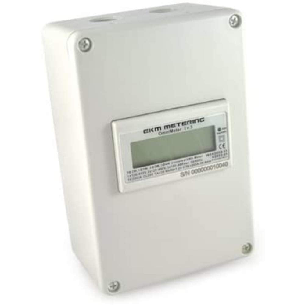 Electric kWh Meter and Indoor Enclosure Kit Bundle- 2/3-Wire, Single Phase, 120V up to 120/240V Pass-Through kWh Energy Meter with Professional, Custom-Designed Indoor Enclosure Cover Kit