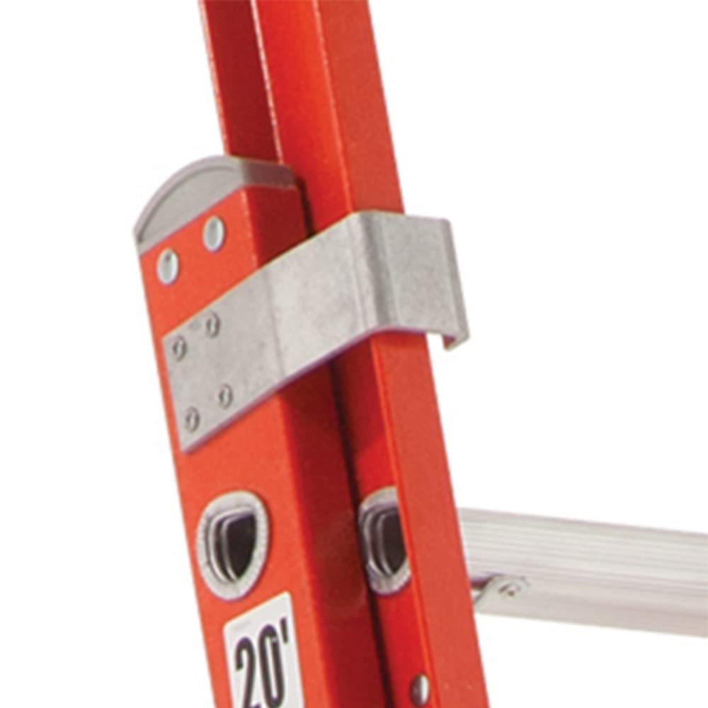 LITE 24-Foot 300-Pound Fiberglass Extension Ladder Bundle with 16-Foot 300-Pound Louisville Orange Extension Ladder