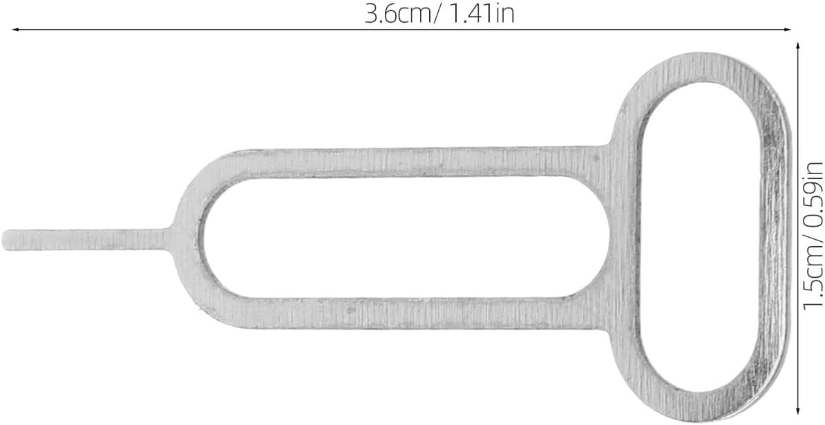 300pcs NUOBESTY Sim Card Ejector Pins Stainless Steel Mobile Phone Card Removal Tools for Smartphone Sim Tray Ejection