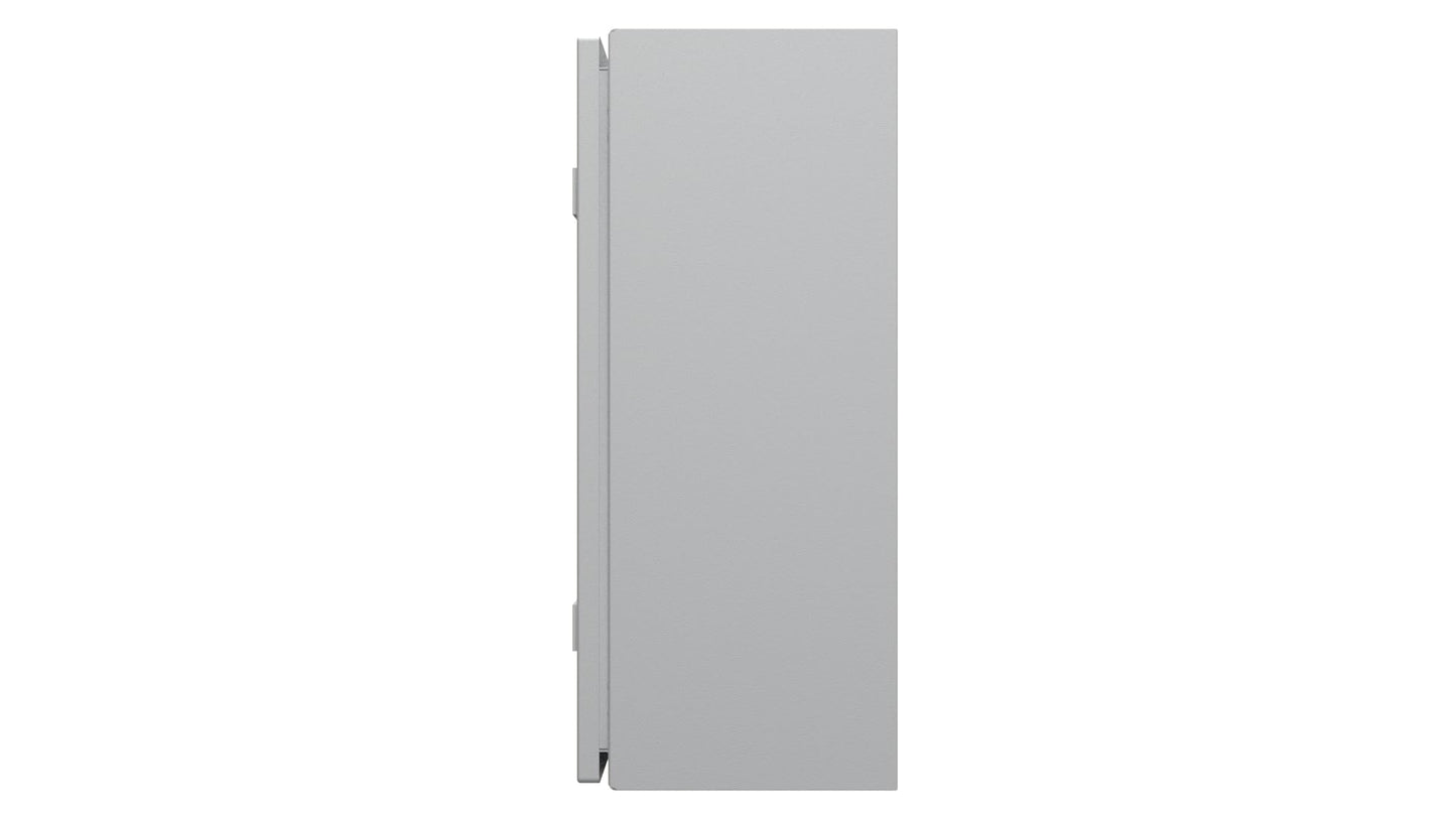 Rittal 1045.250, WM wall-mounted enclosure, Single Door, Carbon Steel, 19.7" Height x 15.7" Width x 8.27" Depth