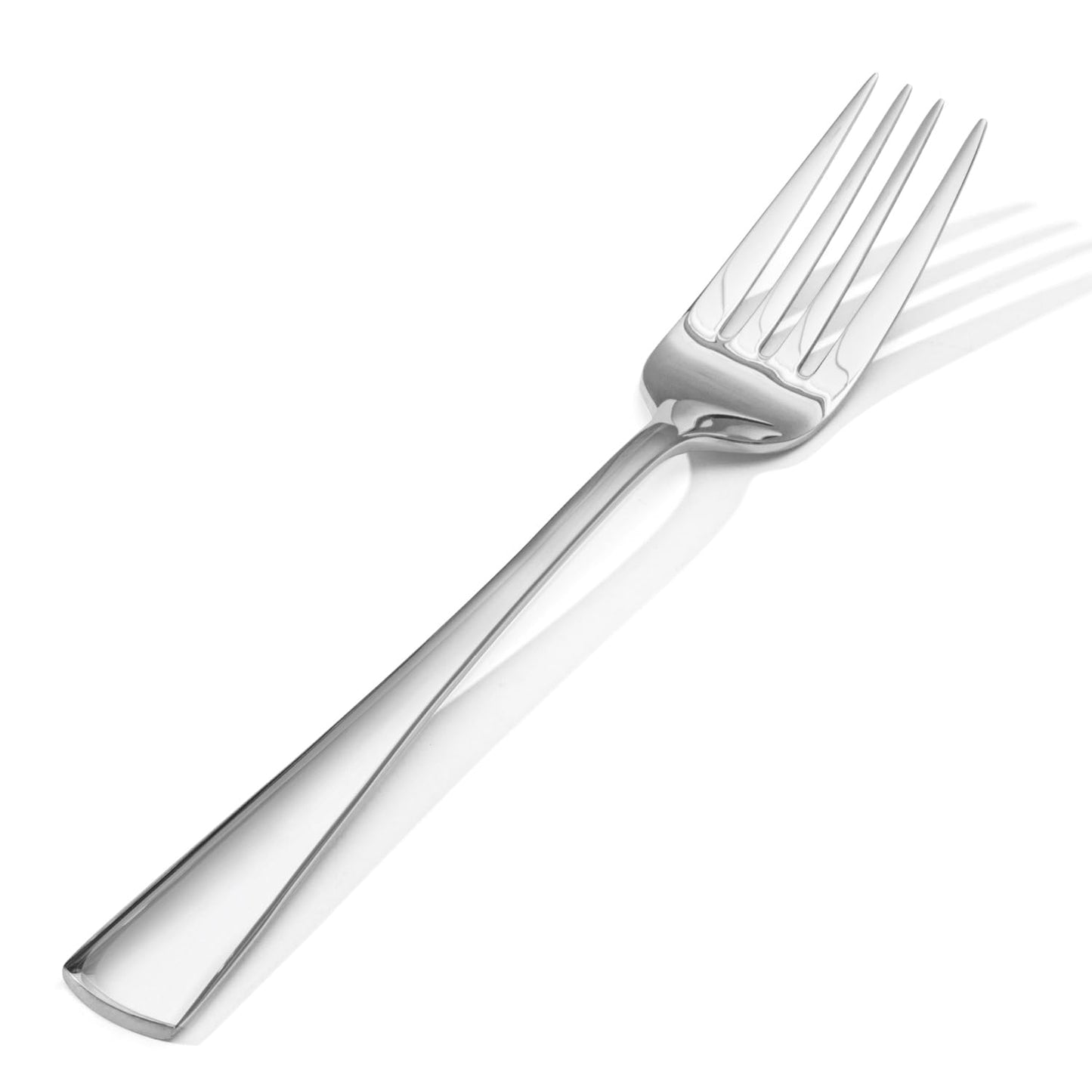KINGSTONE 4 Piece Dinner Forks Set, 18/10 Stainless Steel Forks, Silver Food Grade Fork Set of 4, Metal Forks for Home, Kitchen, Weddings, Parties or Restaurant, Dishwasher Safe-8.18inches