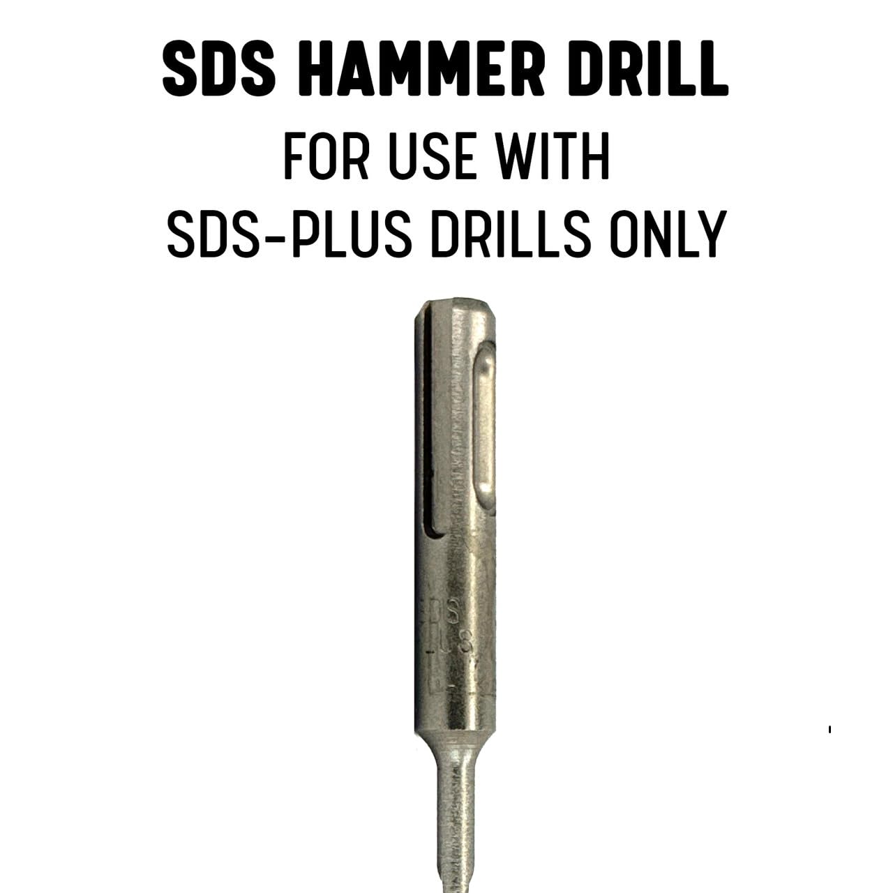 Drill America 5/16" x 6" PRO Series SDS-Plus 4-Cut Tip Hammer Bit Drill Bit (Pack of 20)