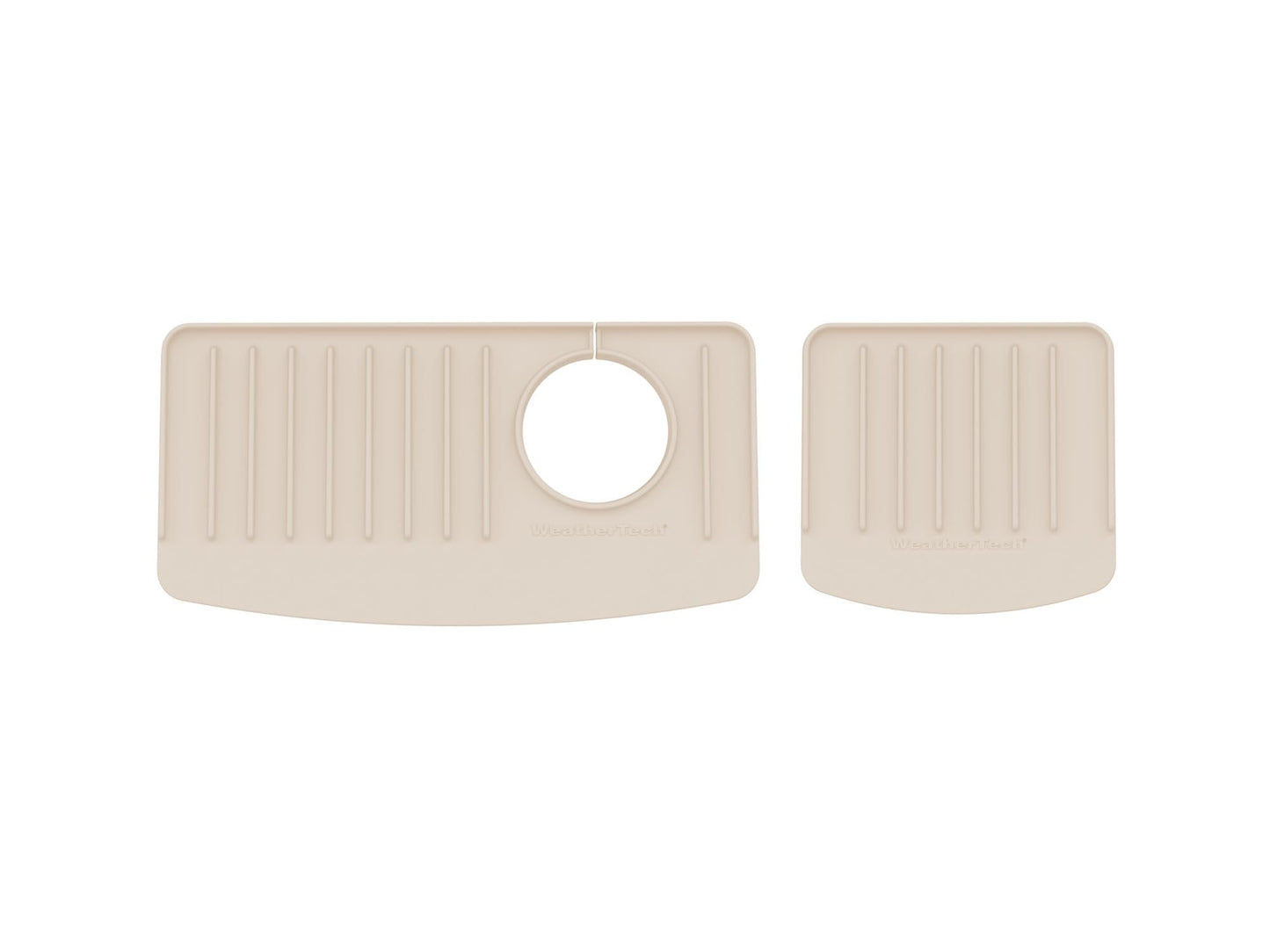 WeatherTech FaucetMat Duo - Protect Your Kitchen & Bathroom Countertops - Tan/Sand