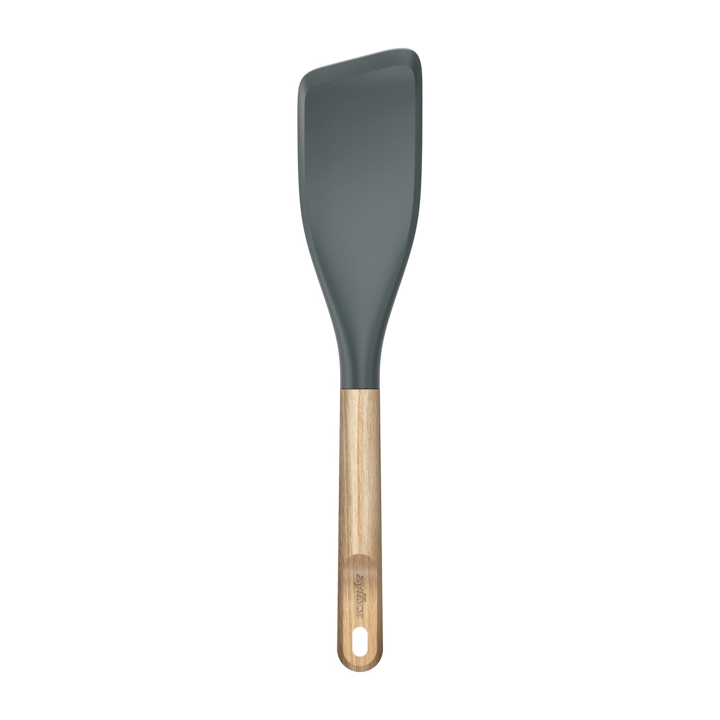 Zyliss Easy Lift Turner Oak Wood – Flexible Silicone Spatula with FSC Oak Handle, Heat-Resistant Head Safe for Non-Stick Cookware, Ideal for Flipping Pancakes Fish and Omelets, 464°F Safe 11.8"