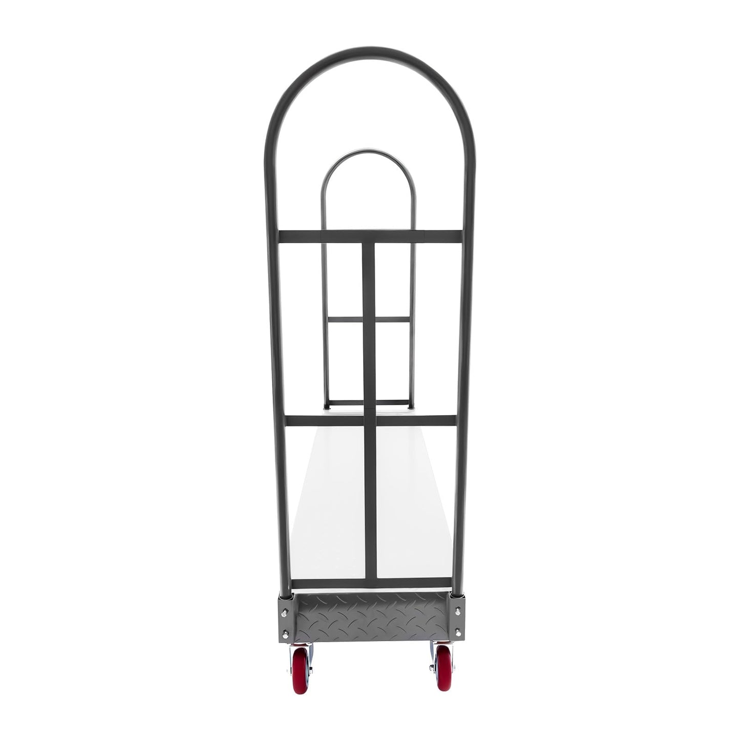 U-Boat Platform Truck Dolly, Heavy Duty Steel Deck Utility Cart with Dual Removable Handles 64.6x15.7inches Hold Loads Up to 2000 lbs