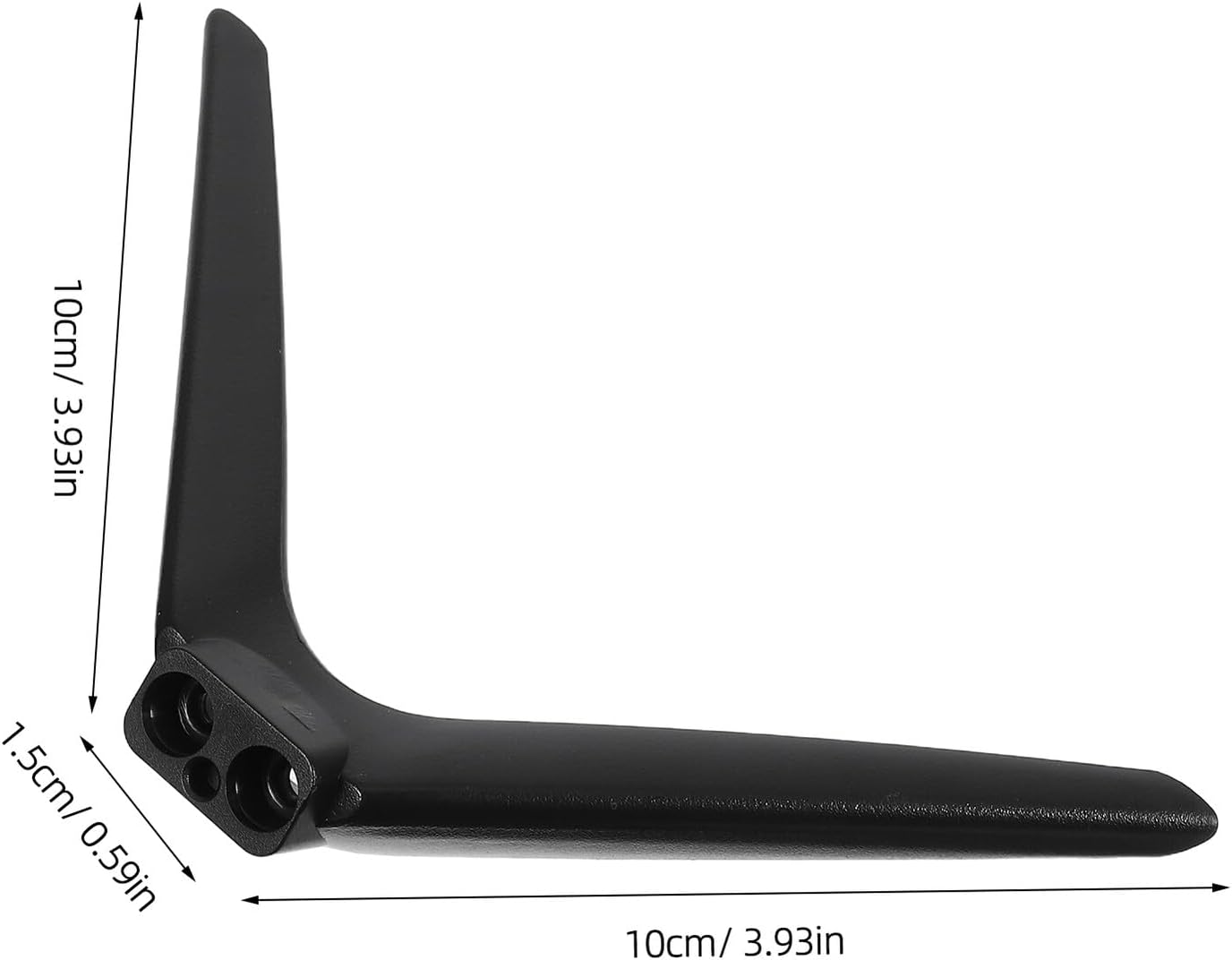 Luxshiny 15mm Television Monitor Bracket and Pedestal Feet Dual-Hole Plastic Base No-Drill Installation Tv Stand Mount