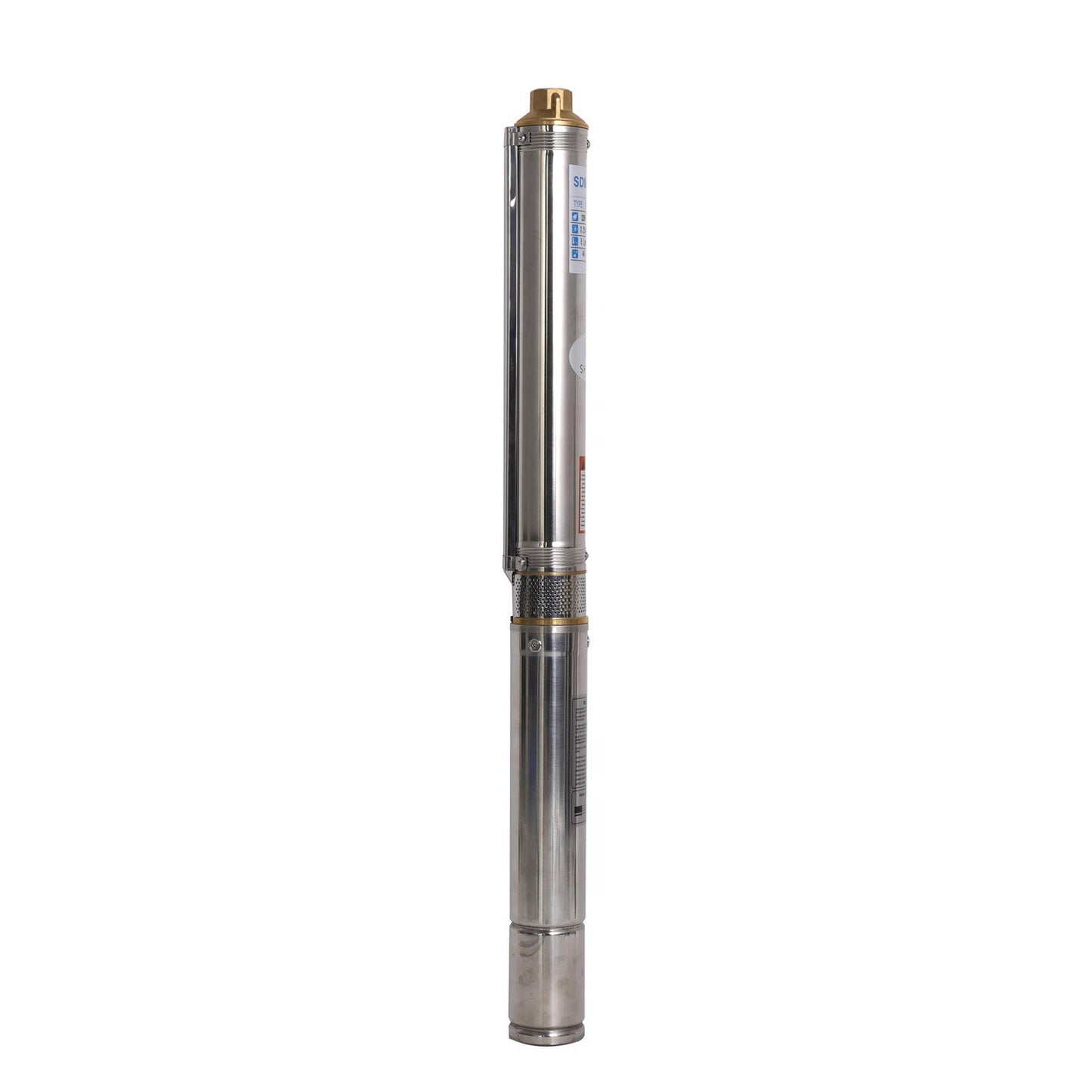 SHYLIYU Submersible Pumps 2.5" OD Pipe 220V/60HZ 0.75KW 1HP Stainless Steel 1" Outlet Submersible Bore Pump Deep Well Pump with Control Box for Farm Irrigation