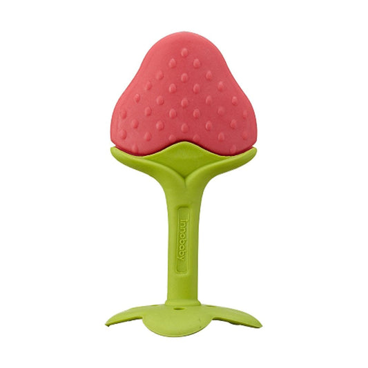 Award Winning Original Teethin’ Smart EZ Grip Fruit Teether by Innobaby - Sore Gum Relief for Front Teeth & Molars with BPA Free Teether Sensory Toy for Babies & Toddlers - Apple/Grape/Berry