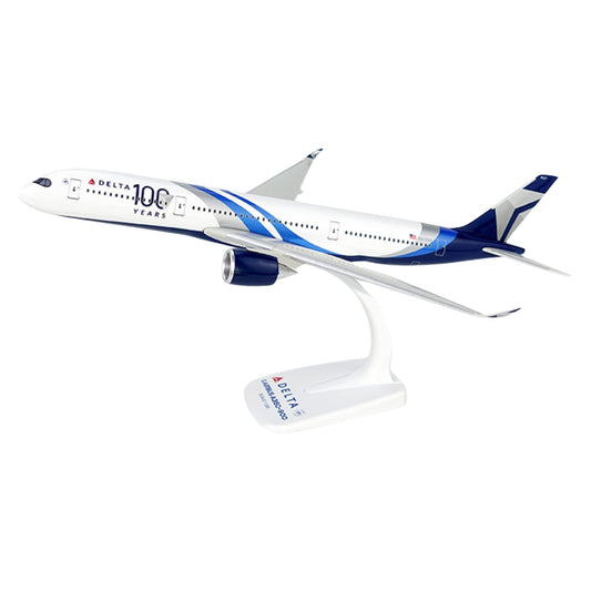 Flight Miniatures Delta 100th Anniv. Livery A350 1:200 Scale - Plastic Snap-Fit Model Airplane - Collectible Replica of Delta Airlines Aircraft Part# AAB-35090H-004