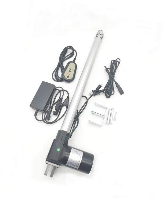 110V Linear Actuator,Heavy Duty 1320lbs/6000N Linear Actuator,0.16"/s Linear Motion Actuator with Power Supply & Electric Adjustment Button & Mounting Bracket for Medical Auto Car (50mm(2inch))