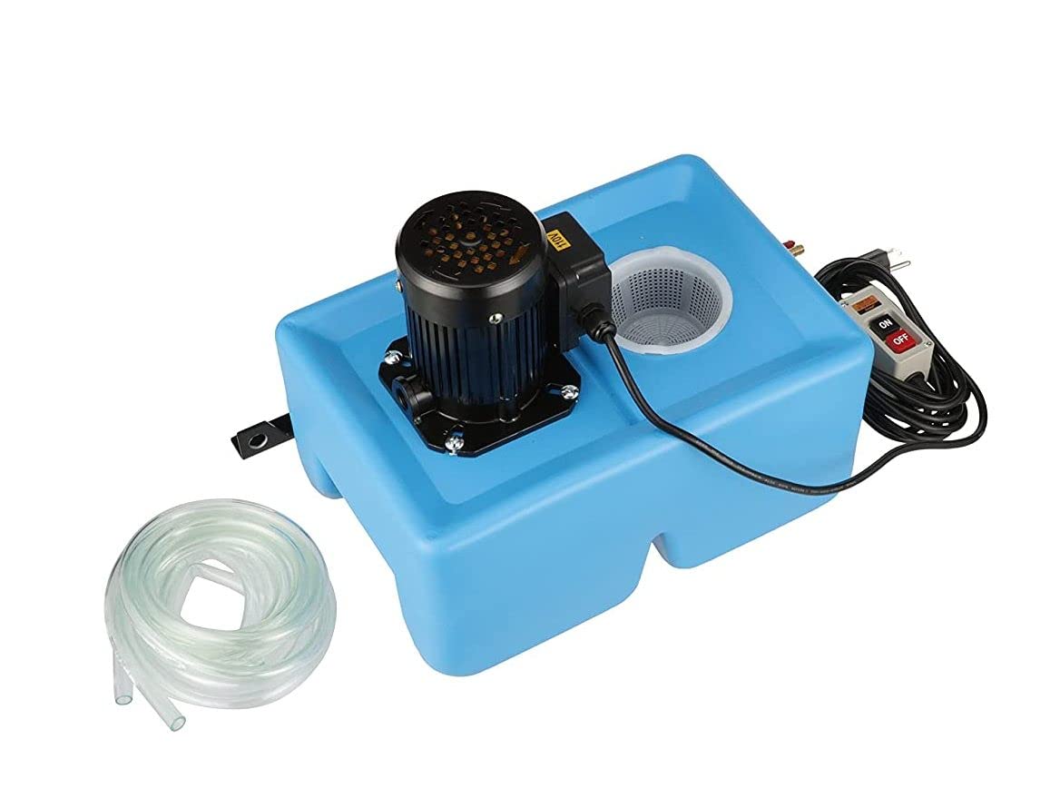 VERTEX 3012-8110 3-Gallon Coolant Pump Kit – 110V 1/8 HP Portable Machine Tool Cooling System for Milling, Drilling, Lathe – Compact 3-Gallon Tank, Above-Ground Design, Easy Coolant Circulation Device