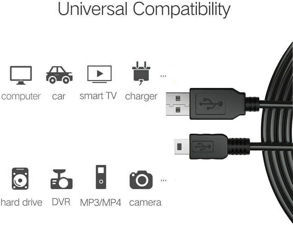 Marg H1 H2 H2n H4 H4N H5 H6 Q4 Q8 R8 AD-17 AD17 AD-0017D AD-17D USB Data/Charging Cable Cord for Zoom Handy Portable