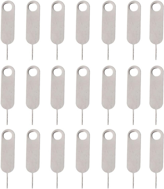 100pcs Set, Veemoon Universal Sim Tray Eject Pin Removal Tool Hard Steel Mobile Phone Sim Card Needle for Cell Phone