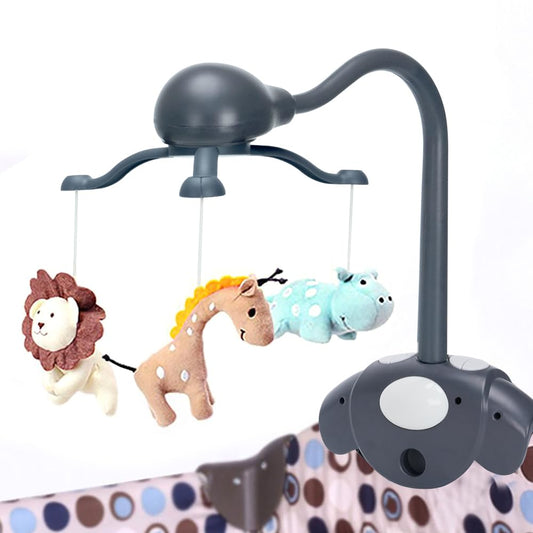 CUTIE PUMPKIN Baby Crib Mobile for Pack and Play,Bassinet Mobile with Music,Rotation,Nursy Lights,Natural Sounds,Timer Function,Starlight Projection,Pack n Play Crib Mobile Toys for Newborn Baby
