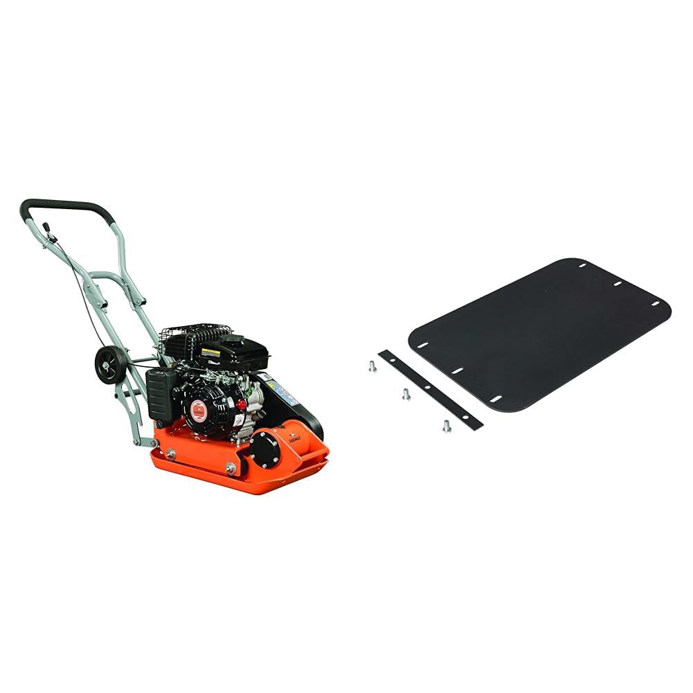 YARDMAX YC0850 1850 lb. Compaction Force Plate Compactor, 2.5 hp, 79cc, 5900 BPM & YCP420 Paving Pad Kit for Yc1390