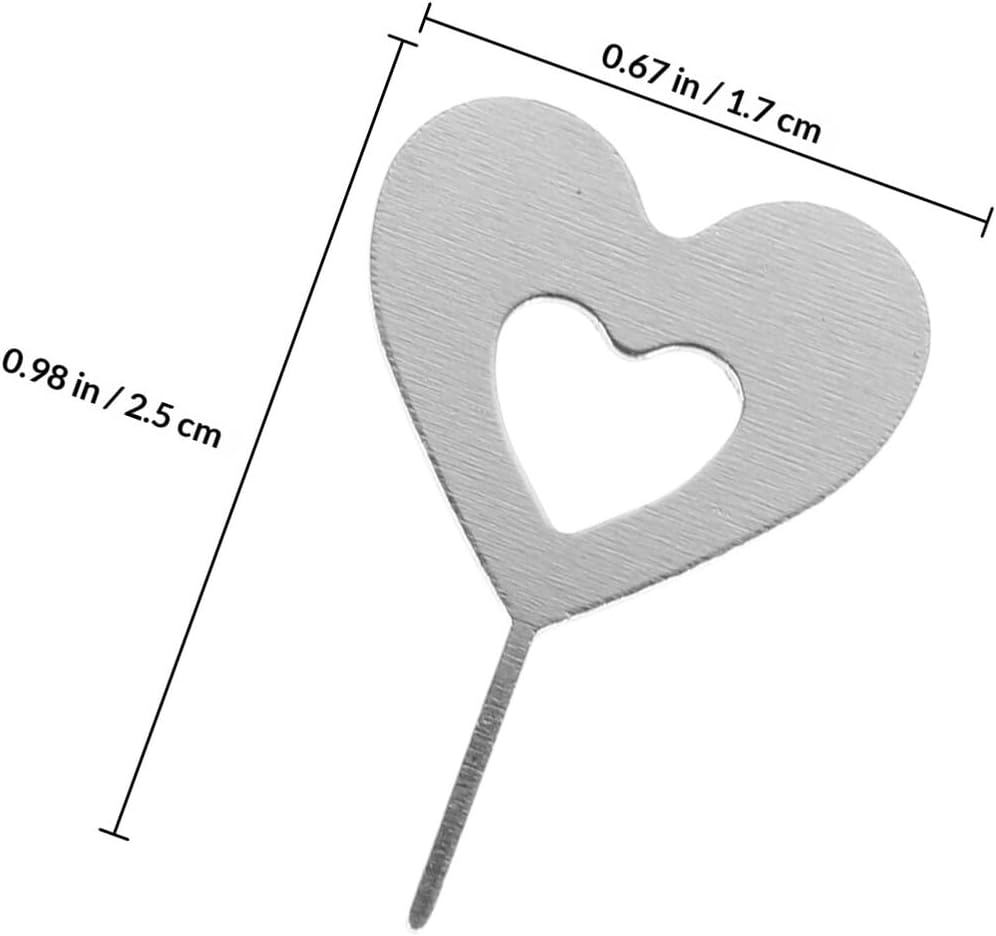 100pcs ULTECHNOVO Heart-Shaped Sim Card Ejector Pins Removal Tool for Phone Sim Tray Extraction Universal Kit