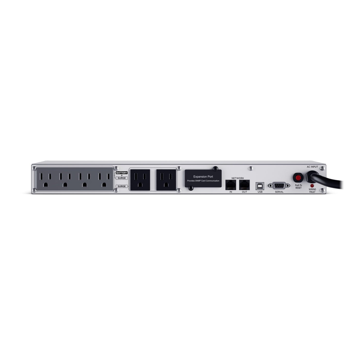 CyberPower OR500LCDRM1U Smart App LCD UPS Battery Backup and Surge Protector, 500VA/300W, 6 Outlets, AVR, 1U Rackmount, UL Certified